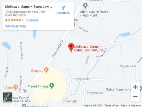 Google Map of the Sams Legal Firm location (click to open Google Maps)